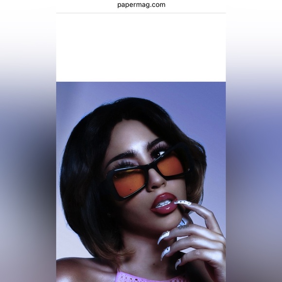 Dime x Kali Uchis Collab - Black Sunglasses with Yellow Lenses - Picture 8 of 8